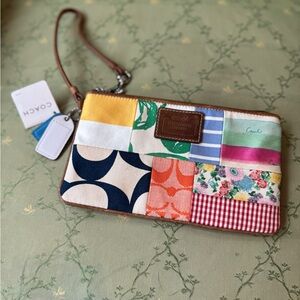 Coach Vibrant Patchwork Clutch